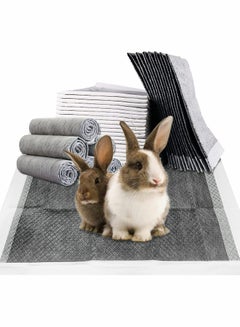 PINVNBY 100 Pieces Disposable Pee Pads for Rabbit,17.72\x12.99\ Rabbits Toilet/Potty Training Pads Super Absorbent Puppy Cage Liners for Chinchillas Guinea Pigs Hamsters Cats Small Animals