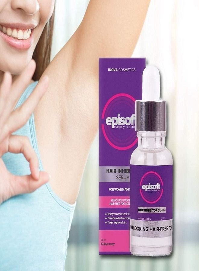 Episoft 2 Pack Hair Removal Inhibitor Serum 30ml for Women and Men - Image 4