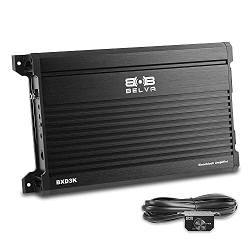 Belva BXD3K 3000W Peak BX-Series 1-Ohm Stable Class-D Monoblock Car Audio MOSFET Amplifier with Remote Subwoofer Level Control - Image 1