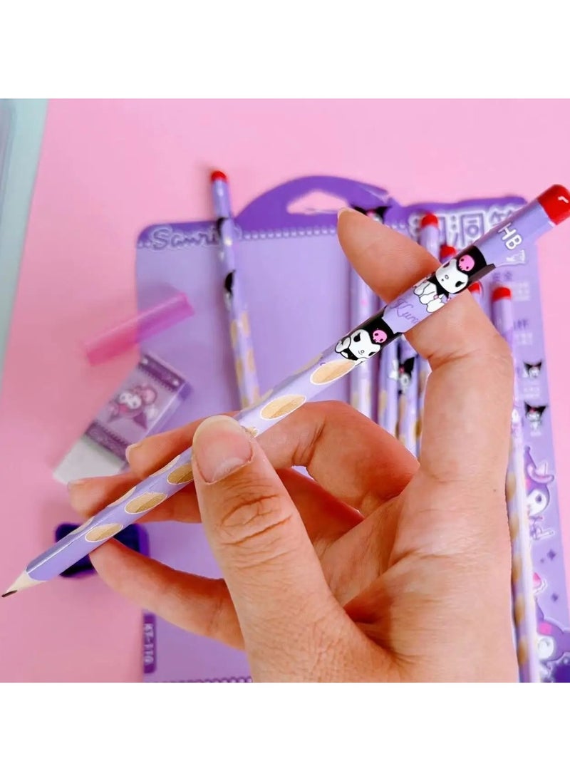 Huitich - Sanrio Character Triangular Pencil Sets with Accessories - Image 1