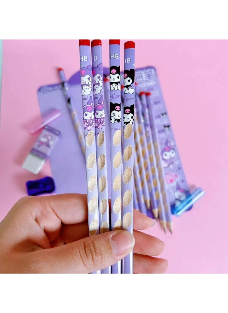 Huitich - Sanrio Character Triangular Pencil Sets with Accessories - Image 1