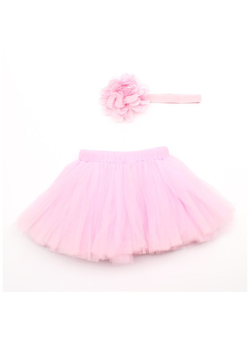 Newborn Baby Girl Tutu Skirt And Headband Photography Props Outfit  - Image 2