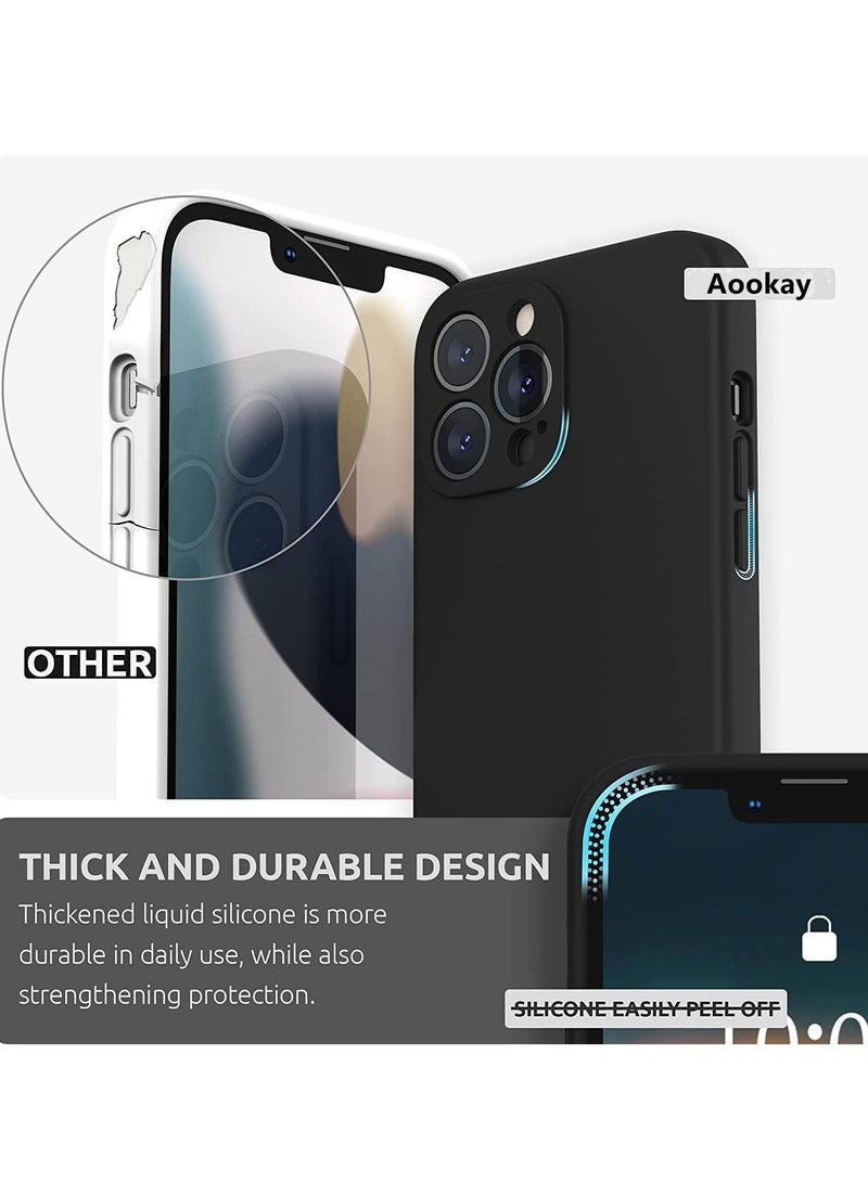 Silicone Case Compatible with iPhone 14, Soft Liquid Gel Rubber Cover Shockproof Bumper Anti-Scratch Anti-Fingerprint Anti-Drop Slim Cover (Not Original) (iPhone 14, Green) - Image 3