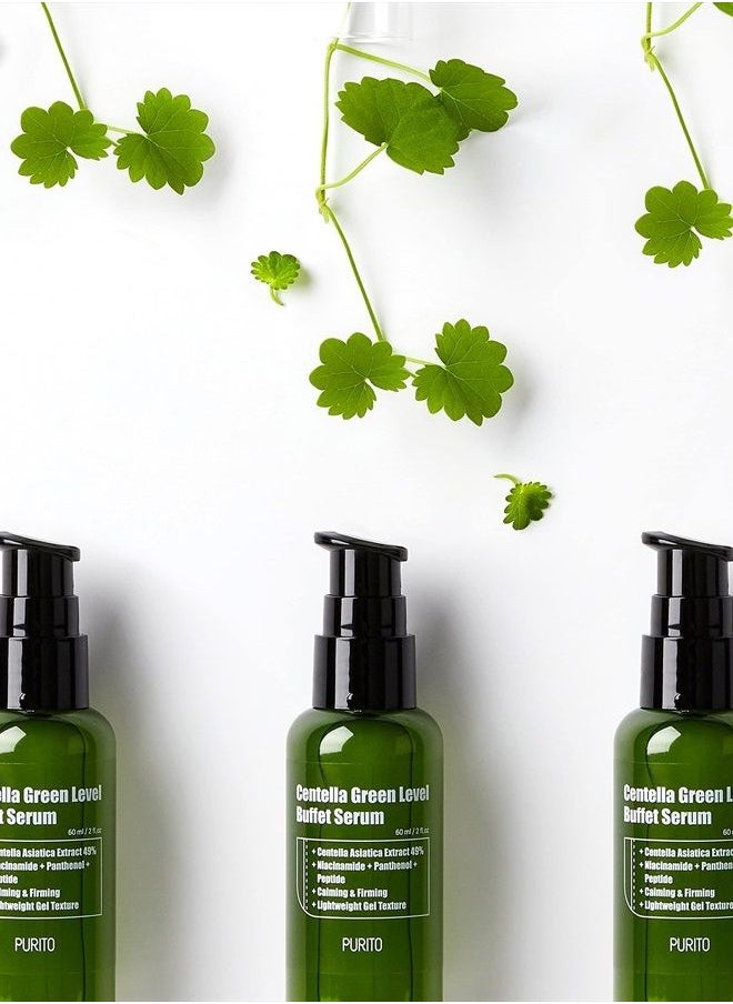 PURITO - Centella Green Level Buffet Serum 60ml/ 2 fl oz, serum for face, Centella Asiatica,Recovery facial SERUM,vegan - Image 1