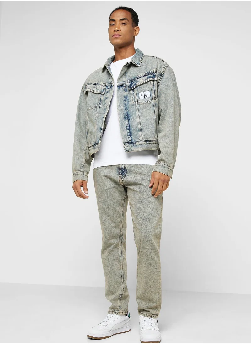 Calvin Klein Jeans Mid Wash Straight Fit Jeans