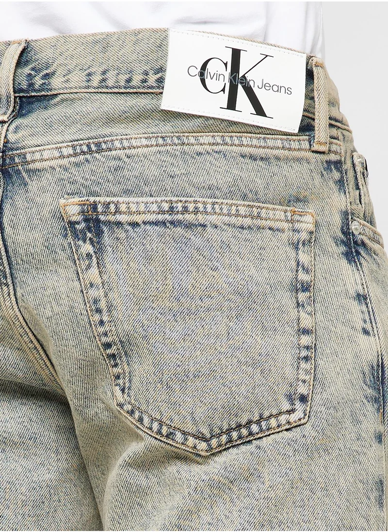 Calvin Klein Jeans Mid Wash Straight Fit Jeans