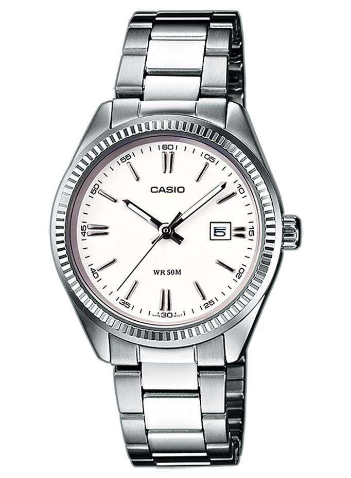 Casio Women's Stainless Steel Analog Watch LTP-1302PD-7A1 - Image 1