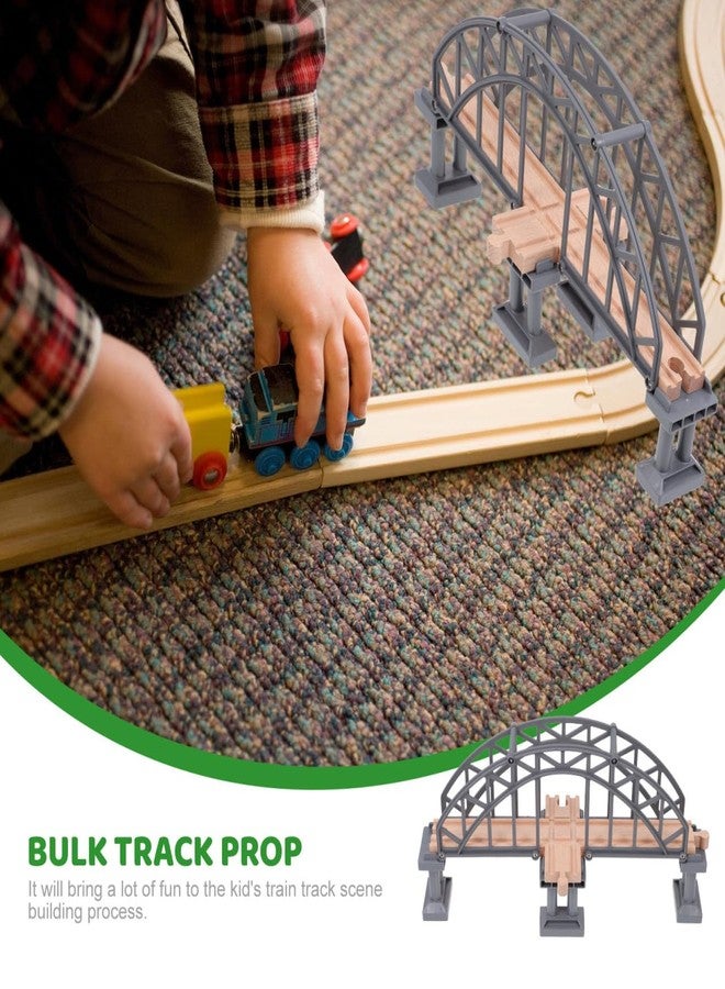 IMIKEYA Wooden Train Bridge Expansion Accessory for & Wooden Railway - Train Track - Image 2