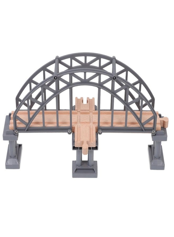 IMIKEYA Wooden Train Bridge Expansion Accessory for & Wooden Railway - Train Track - Image 1