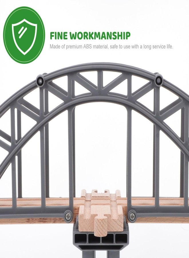 IMIKEYA Wooden Train Bridge Expansion Accessory for & Wooden Railway - Train Track - Image 4