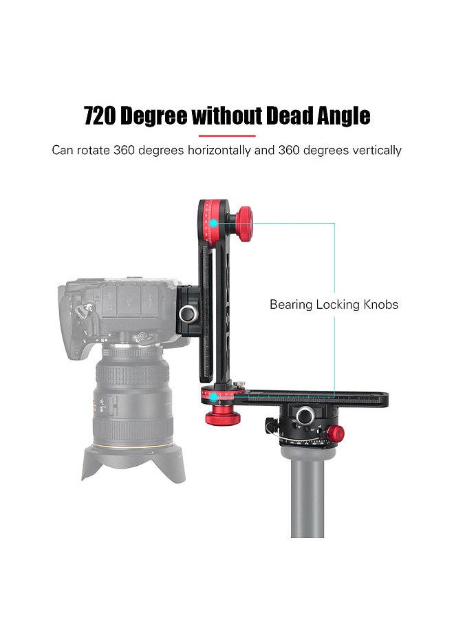ANDOER - Andoer 720 Degree Panoramic Head Panoramic Support Stand Gimbal Tripod Ball Head Compatible with DSLR Camera Camcorder Max Load Capacity 10kg - Image 1