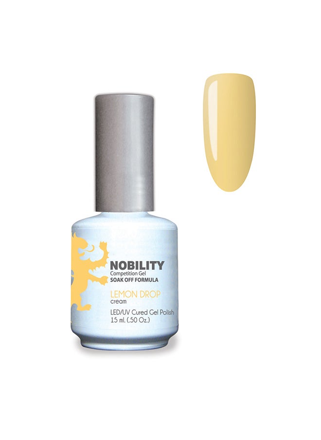 Gel Nail Polish 15 ml, Long Lasting, Chip Resistant, Requires Drying Under UV Led Lamp Lemon Drop Nbgp76