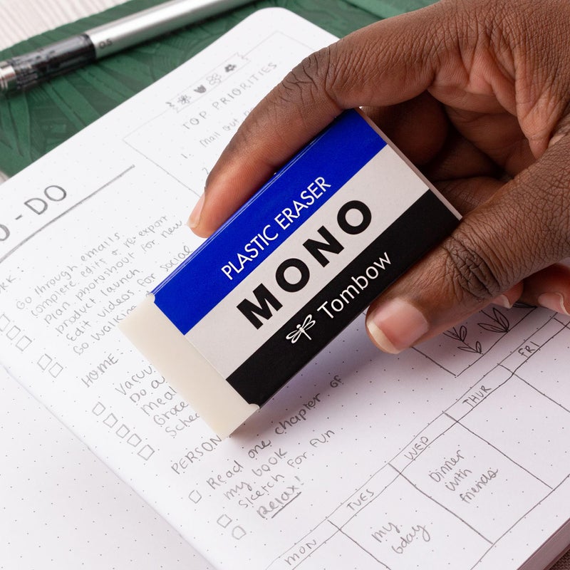 TOMBOW 57332 Mono Eraser, White, Jumbo, 1 Pack. Cleanly Removes Marks Without Damaging Paper - Image 3