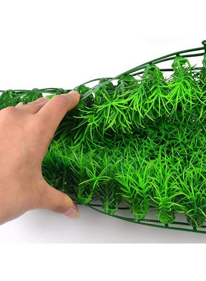 Saycker Saycker Aquarium Grass Mat,Fake Artificial Aquarium Grass Ornament Turf Aquatic Grass Lawn,Fish Tank Grass Landscape Decoration,25cm x 25cm  - Image 3