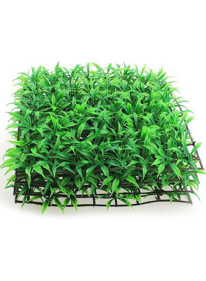 Saycker Saycker Aquarium Grass Mat,Fake Artificial Aquarium Grass Ornament Turf Aquatic Grass Lawn,Fish Tank Grass Landscape Decoration,25cm x 25cm  - Image 2