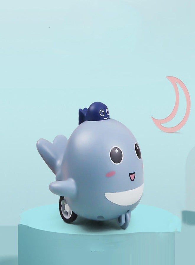 Fezeedi Press and Go Vehicles Toy for 1, 2, 3 Year Old Boy & Girl | Baby and Toddlers Bath Toys | Press & Go Crawling Toys for Kids -Multicolor (Pack of 1 Whale) - Image 3