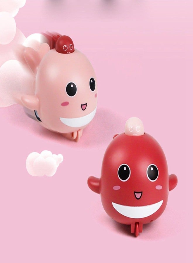 Fezeedi Press and Go Vehicles Toy for 1, 2, 3 Year Old Boy & Girl | Baby and Toddlers Bath Toys | Press & Go Crawling Toys for Kids -Multicolor (Pack of 1 Whale) - Image 2