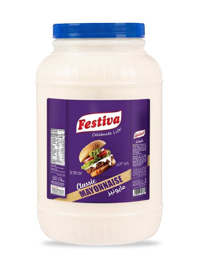 Festiva Classic Mayonnaise 3.78L - Creamy Mayo Sandwich Spread for Burgers, Sandwiches, Wraps and Snacks - Dip and Dressing - Image 1