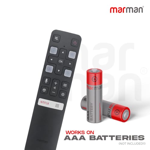 marman® Compatible TCL Smart Tv Remote Control Original with Bluetooth and Voice Command for Model RC802V FMR1 with Google Assistant & Netflix Hot Keys Pairing Must ! - Image 4
