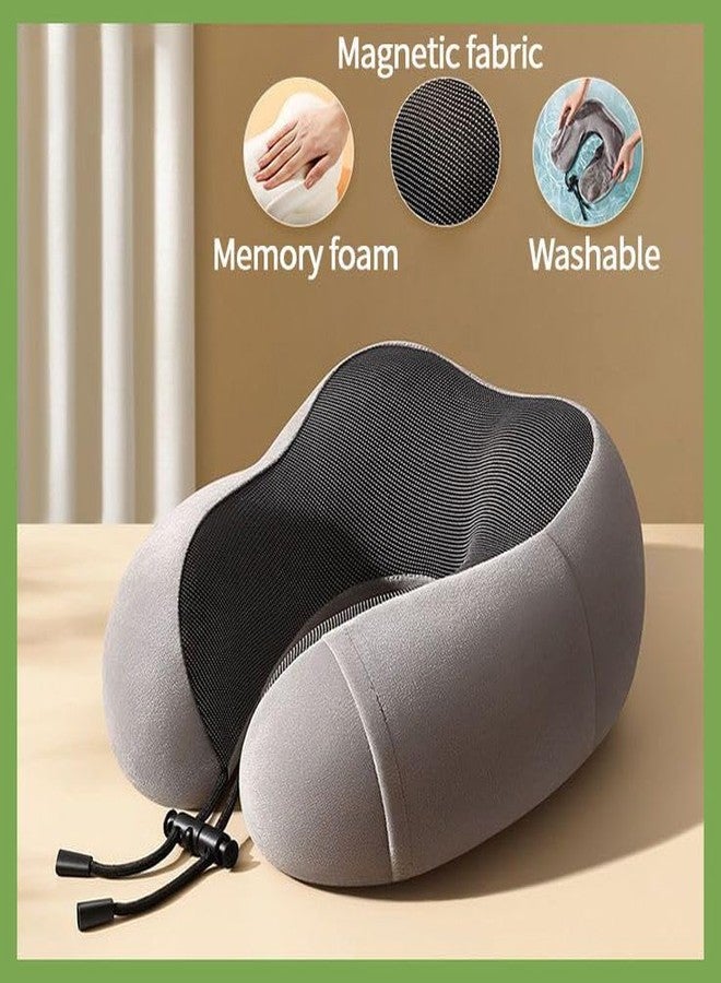 QP360 Neck Pillow for Travel-Travel Pillow for Flights-Memory Foam Neck Pillow-Travel Neck Rest Pillows-Traveling Pillow for Men,Women Travelling, Lightweight,Portable,Standard - Image 5