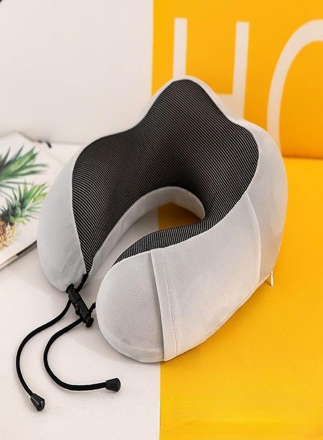 QP360 Neck Pillow for Travel-Travel Pillow for Flights-Memory Foam Neck Pillow-Travel Neck Rest Pillows-Traveling Pillow for Men,Women Travelling, Lightweight,Portable,Standard - Image 1