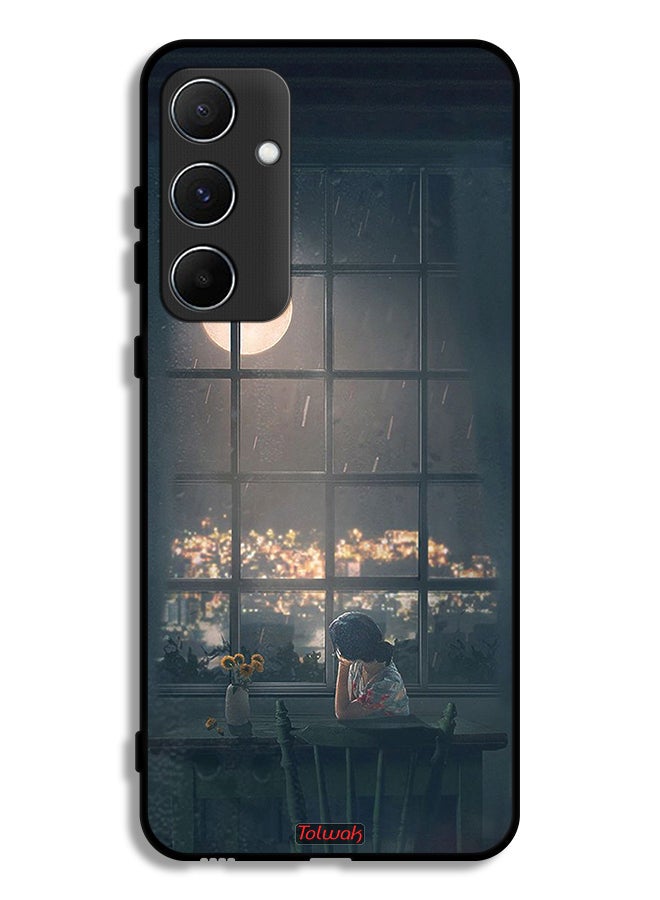 Tolwak Samsung Galaxy A55 5G Protective Case Cover Looking At Moon Art  - Image 1