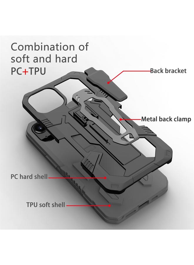 اس-توب جراب لهاتف iPhone 13 Pro مصنوع من مادة PC + TPU مع درع آلي ووريور - Image 2