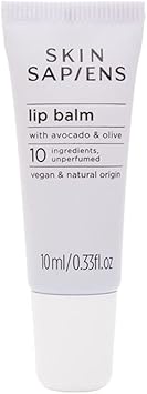 SKIN SAPIENS Nourish Protect Lip Balm with Avocado Olive 100 Natural Ecocert Cosmos Unflavoured Lip Care For Men and Women Cruelty Free and Vegan Skincare For Sensitive Skin 10 ml - Image 1
