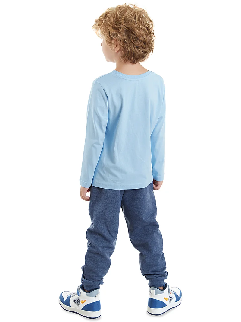 Denokids Helicopter Boy T-shirt&Pants Set