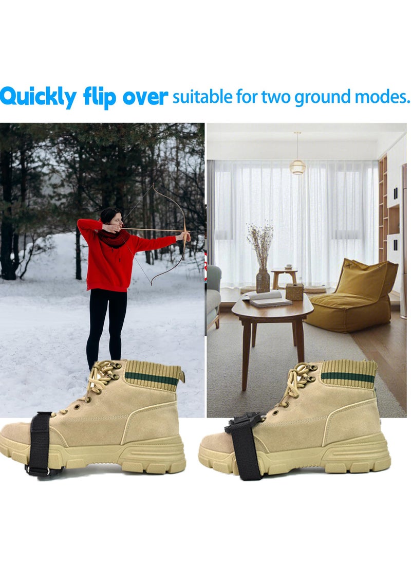 SYOSI Ice Cleats for Shoes and Boots, with Adjustable Straps Easily Rotate Non Slip Grippers, Easily Rotate Non Slip Grippers, Walk Traction Cleats for Walking, Hiking, Mountaineering  - Image 4