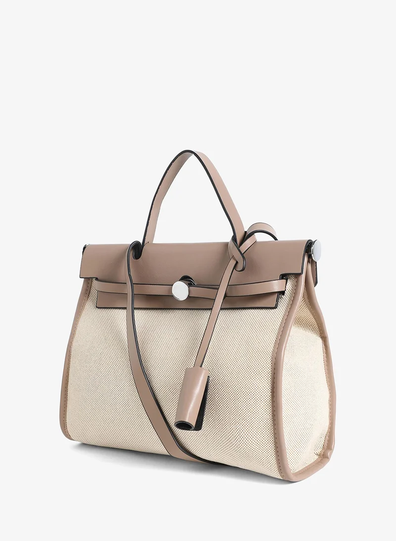 Haute Sauce  Structured Block With Pouch Hand Bag for Women | Best Price UAE