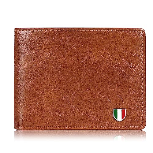GIOVANNY Faux Leather Brown Wallet for Men | GVN-BRWFALTHR - Image 1