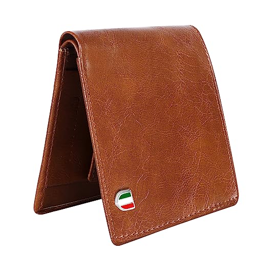 GIOVANNY Faux Leather Brown Wallet for Men | GVN-BRWFALTHR - Image 2