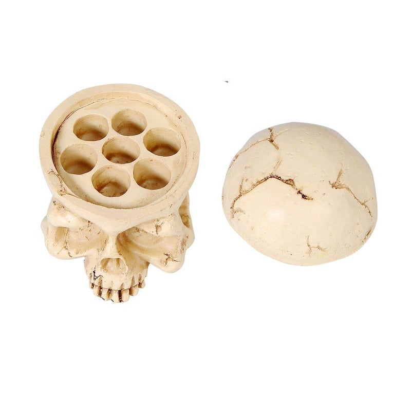 new star tattoo Tattoo Ink Cup Holder,New Star Tattoo 7 Holes Hard Skull Resin Tattoo Ink Cap Cup Holder Stand For Tattoo Supplies Permanent Makeup Tattoo Kit Tattoo Accessory - Image 4
