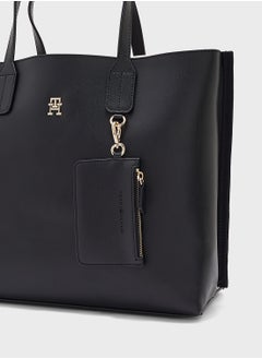 TOMMY HILFIGER Logo Detail Zip Over Tote  - Image 4