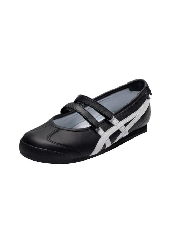 أونيتسوكا تايجر MEXICO 66 BALLERINA حذاء ماري جين للنساء - أبيض/قشطة السكر، نعل مسطح، مريح ومتعدد الاستخدامات - Image 3