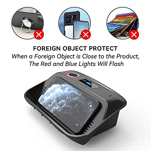 ZChan Wireless Charger for Toyota Corolla 2019-2023,Center Console 15W Wireless Charger Pad with QC 3.0USB Fast Charging Port,Phone Charging Station for Car Apply to Wireless Charge Supported Phone - Image 4