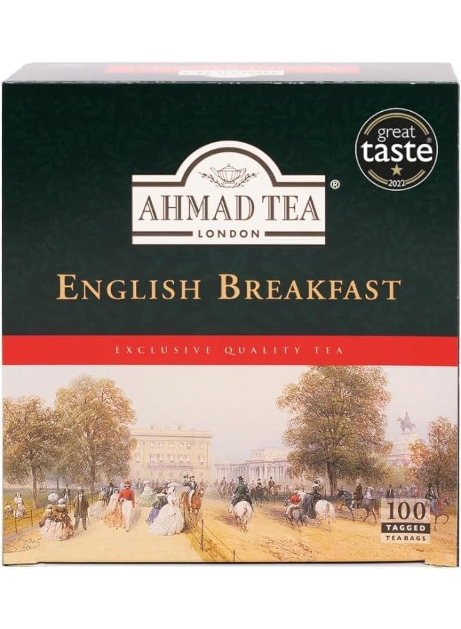 أحمد تي شاي إنجليزي للإفطار من احمد تي، عبوة من 100 كيس
