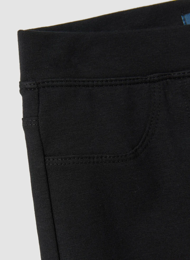 Ovs  OVS Girlsâ€™ Black Slim-Fit Stretch Organic Cotton Treggings for Women | Best Price UAE