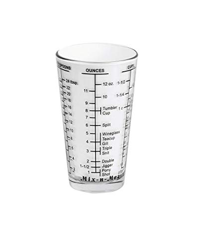 Kolder 26100 Mix N Measure Glass Heavy Glass MultiPurpose Liquid and Dry Measuring Cup