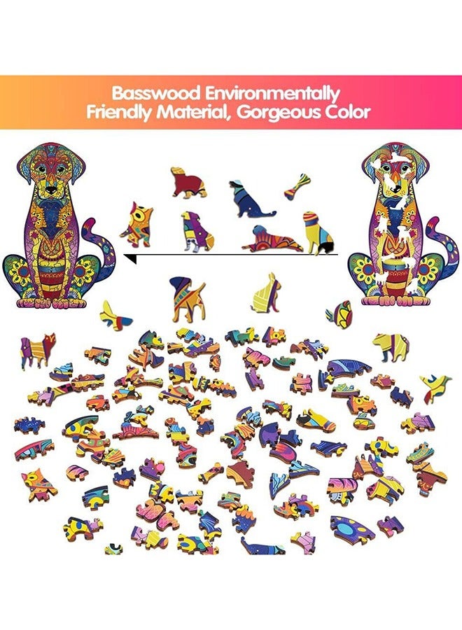 Labrador Wooden Jigsaw Puzzle Wood Animal Shape 3d Jigsaw Puzzle for Adults and Kids - Image 3