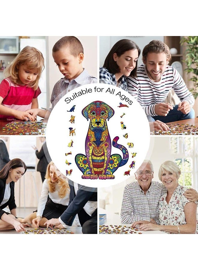 Labrador Wooden Jigsaw Puzzle Wood Animal Shape 3d Jigsaw Puzzle for Adults and Kids - Image 4