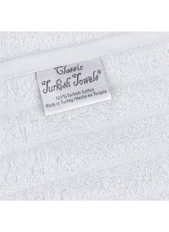Classic Turkish Towels Classic Turkish Towels 3 Piece Luxury Bath Sheet Set - 40 x 65 Inch Soft and Thick Oversized Bathroom Towels Made with 100% Turkish Cotton (White)  - Image 2