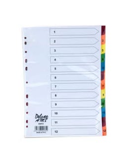 Deluxe Paper Divider Multicolour 10-Piece A4  - Image 2