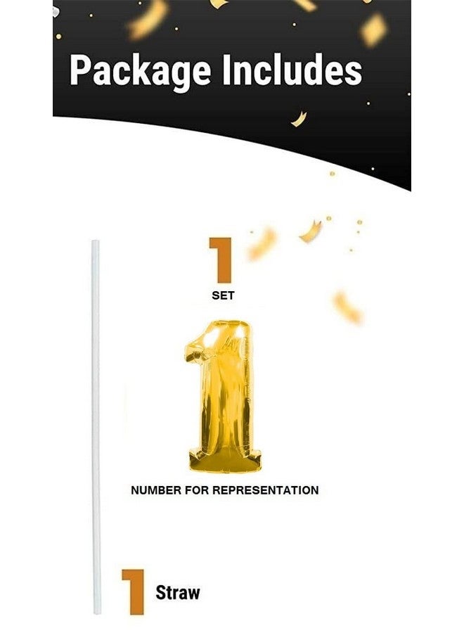 Balloonistics Balloonisctics Gold Balloon Alphabets for Party Decoration Choose Alphabets Numbers Make Your Own Custom Phrase for Party with 16 inch Golden Color Foil Letters & Numbers (Number 5) - Image 4