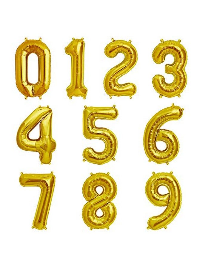 Balloonistics Balloonisctics Gold Balloon Alphabets for Party Decoration Choose Alphabets Numbers Make Your Own Custom Phrase for Party with 16 inch Golden Color Foil Letters & Numbers (Number 5) - Image 2