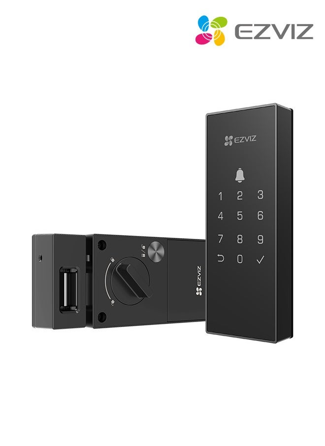 EZVIZ - EZVIZ DL03 Smart Door Lock Smart Lock - Bluetooth & Wi-Fi Enabled, Multi-Method Keyless Entry, Remote Control, Anti-Tamper Alerts, Easy Installation - Image 1