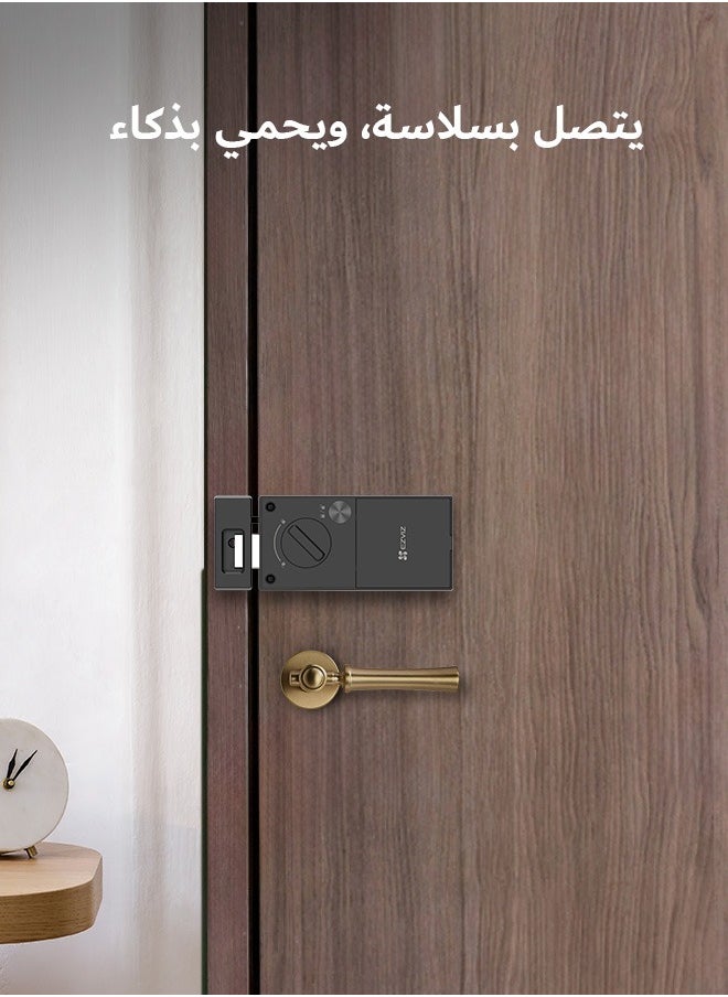 EZVIZ - EZVIZ DL03 Smart Door Lock Smart Lock - Bluetooth & Wi-Fi Enabled, Multi-Method Keyless Entry, Remote Control, Anti-Tamper Alerts, Easy Installation - Image 1