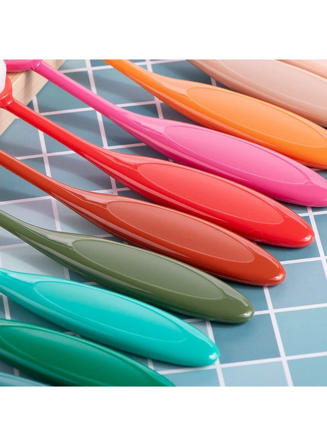 يوسينج مجموعة من 24 فرشاة لمزج الحبر، أداة لمزج الحبر لصنع البطاقات، مجموعة واسعة من التطبيقات الحرفية، مقبض من ورق كرافتر (حجم رأس الفرشاة 0.85 بوصة) - Image 4