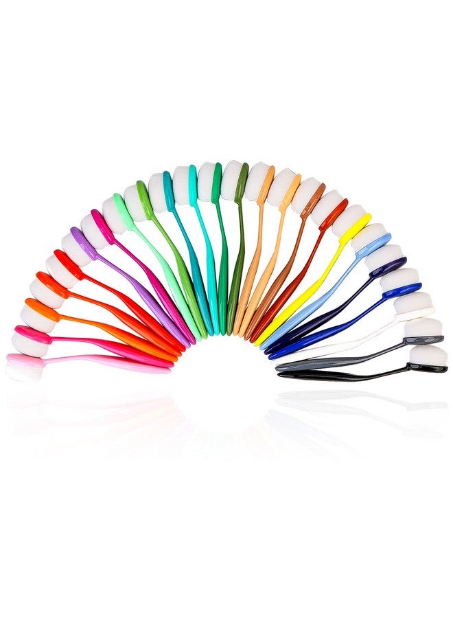 يوسينج مجموعة من 24 فرشاة لمزج الحبر، أداة لمزج الحبر لصنع البطاقات، مجموعة واسعة من التطبيقات الحرفية، مقبض من ورق كرافتر (حجم رأس الفرشاة 0.85 بوصة) - Image 1